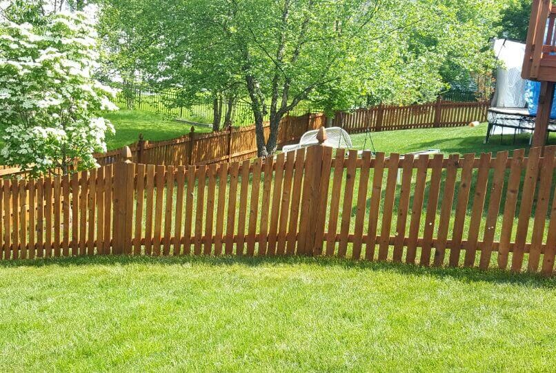 wood fencing construction