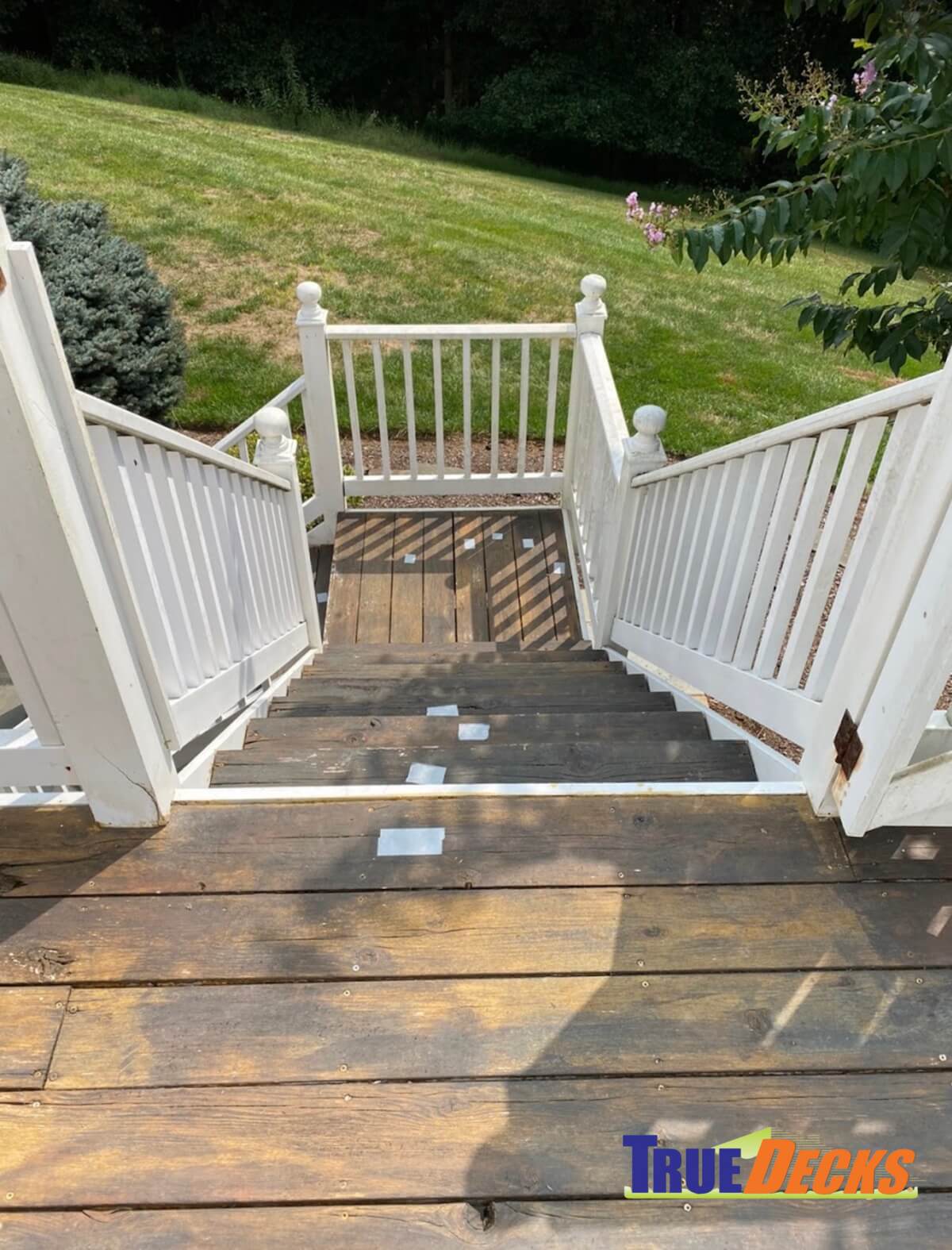 before-photo-deck-repair-and-stain-frederick-md