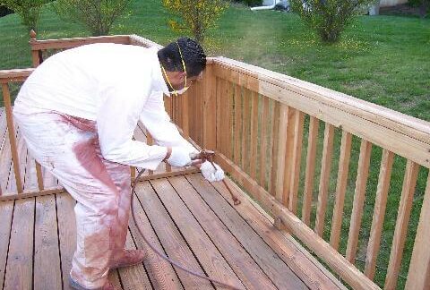 deck sealing or staining