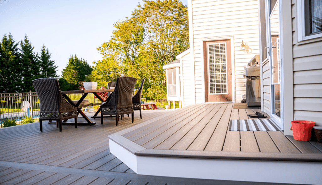 composite wood porch