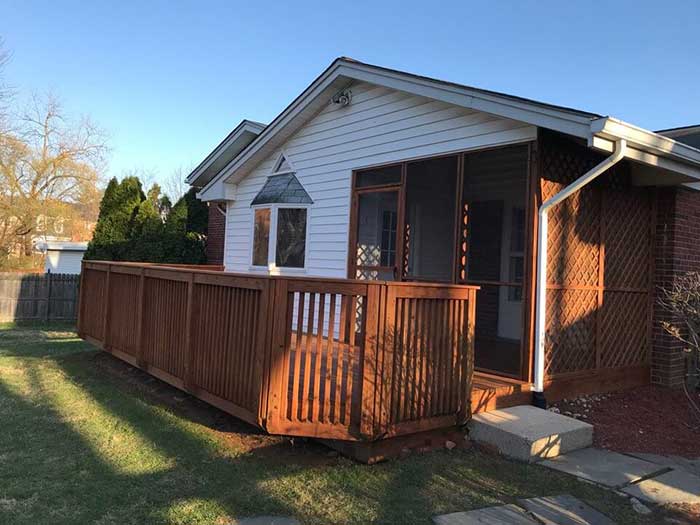 House deck staining