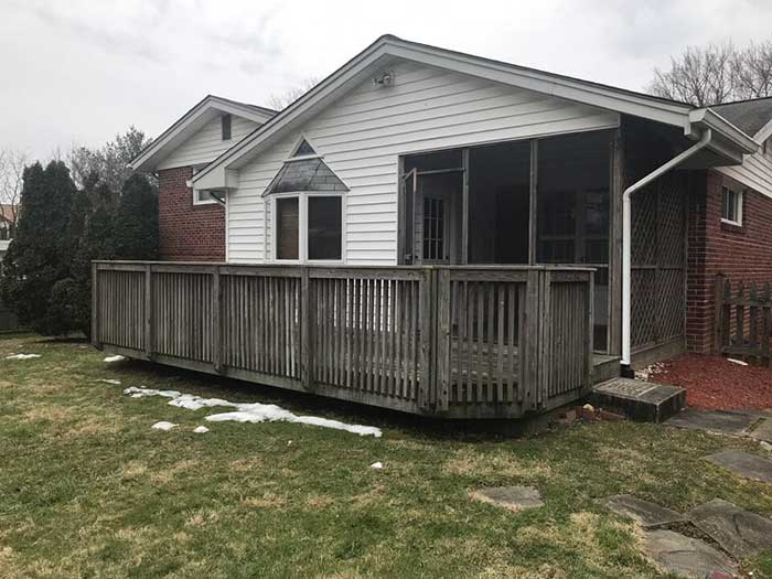 deck staining in winter