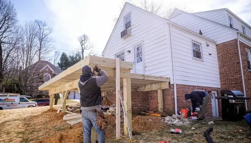 Deck construction in Fairfax VA