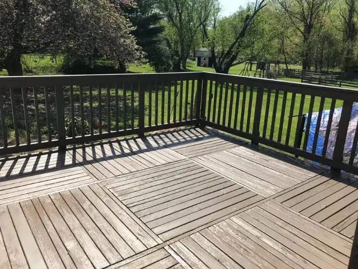 Deck after restoration